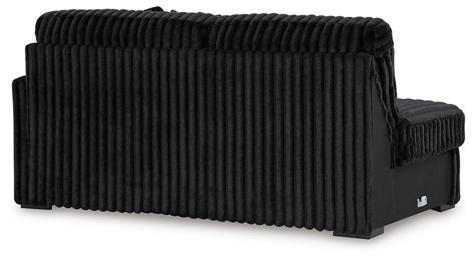 Midnight-Madness Sectional with Chaise - Inland Furniture (San Bernardino, CA)