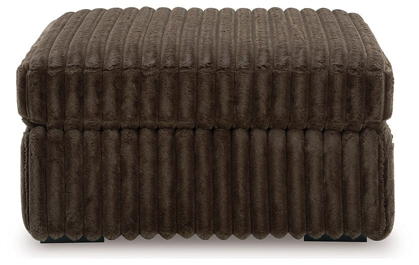 Midnight-Madness Oversized Accent Ottoman - Inland Furniture (San Bernardino, CA)