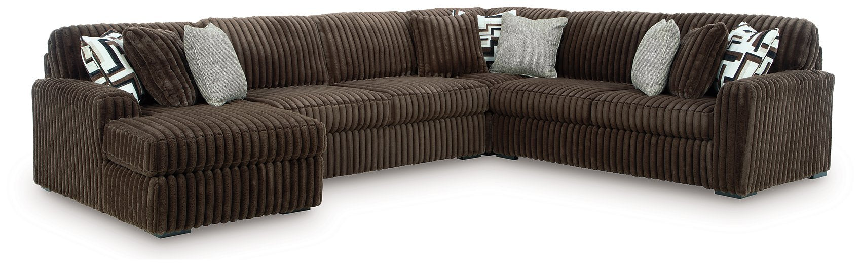 Midnight-Madness Sectional with Chaise - Inland Furniture (San Bernardino, CA)