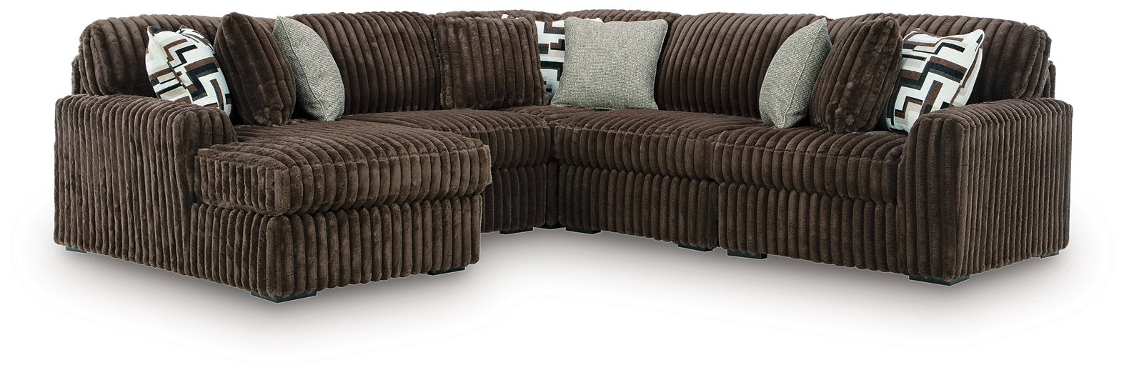 Midnight-Madness Sectional with Chaise - Inland Furniture (San Bernardino, CA)