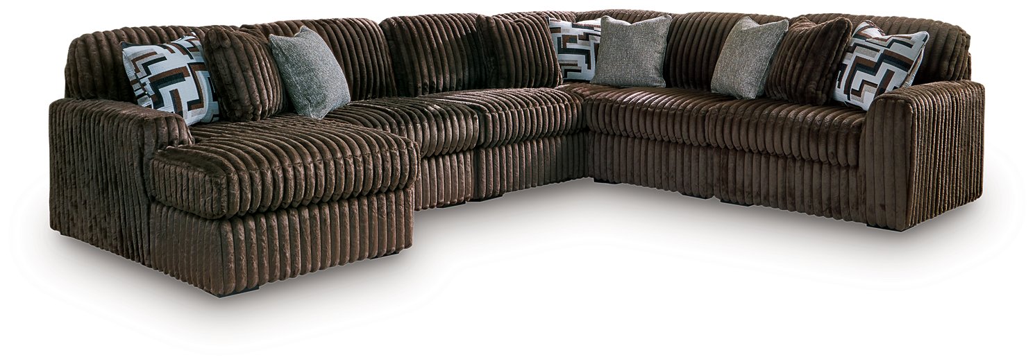 Midnight-Madness Sectional with Chaise - Inland Furniture (San Bernardino, CA)