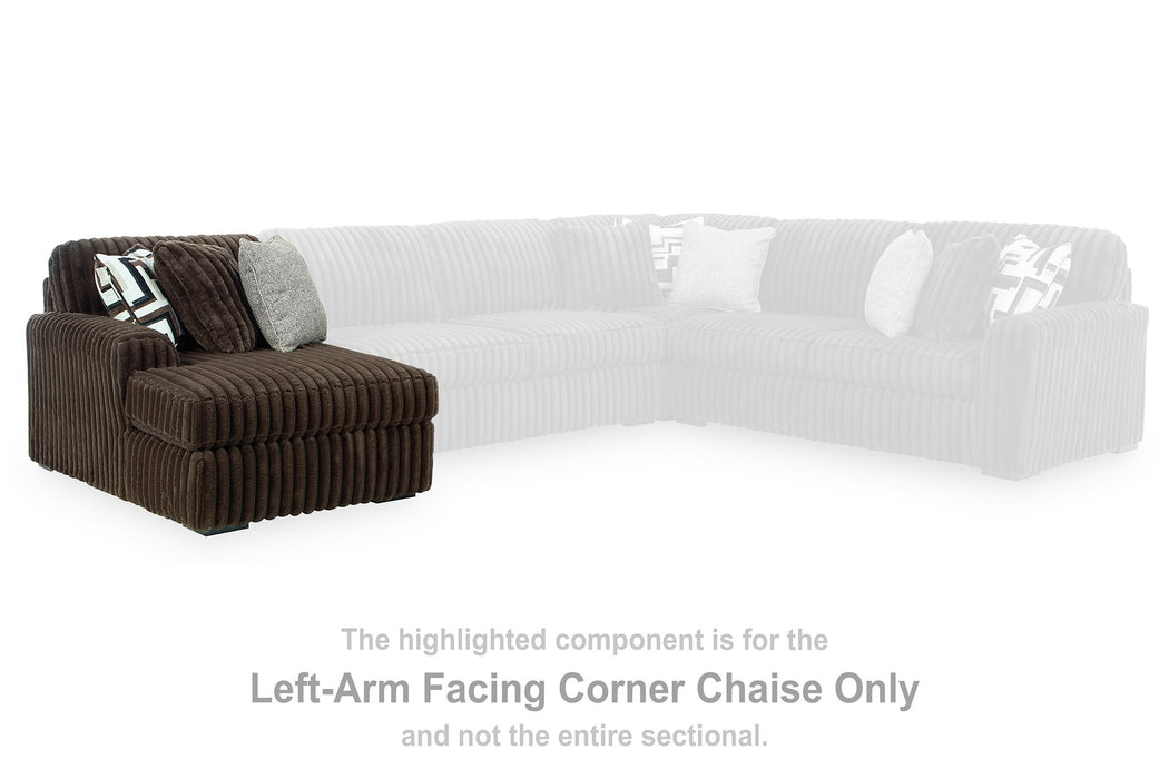 Midnight-Madness Sectional with Chaise - Inland Furniture (San Bernardino, CA)