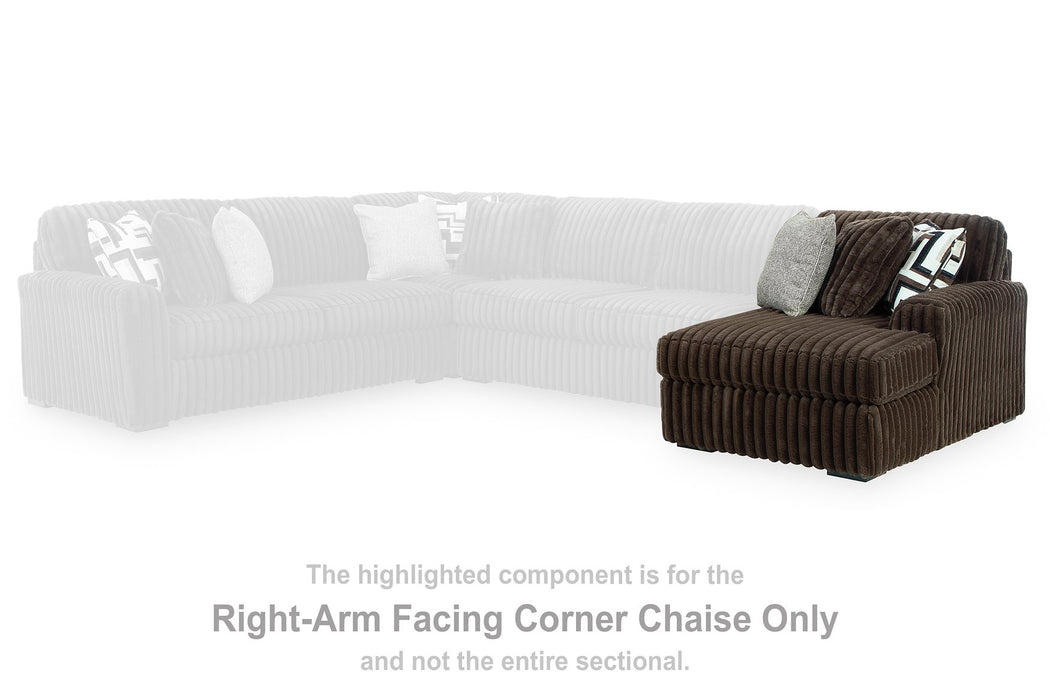 Midnight-Madness Sectional with Chaise - Inland Furniture (San Bernardino, CA)