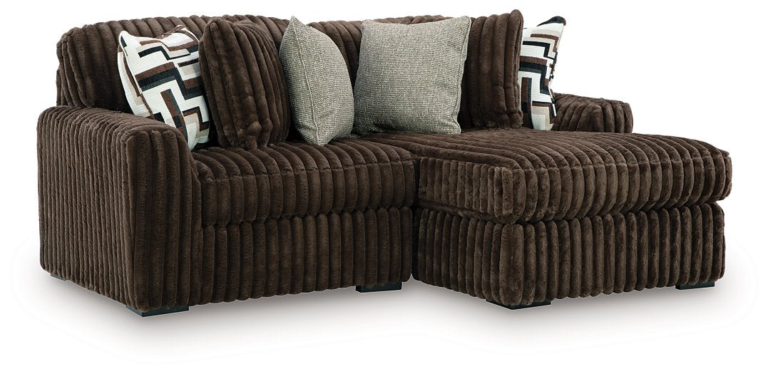 Midnight-Madness Sectional with Chaise - Inland Furniture (San Bernardino, CA)