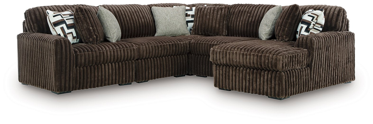 Midnight-Madness Sectional with Chaise - Inland Furniture (San Bernardino, CA)