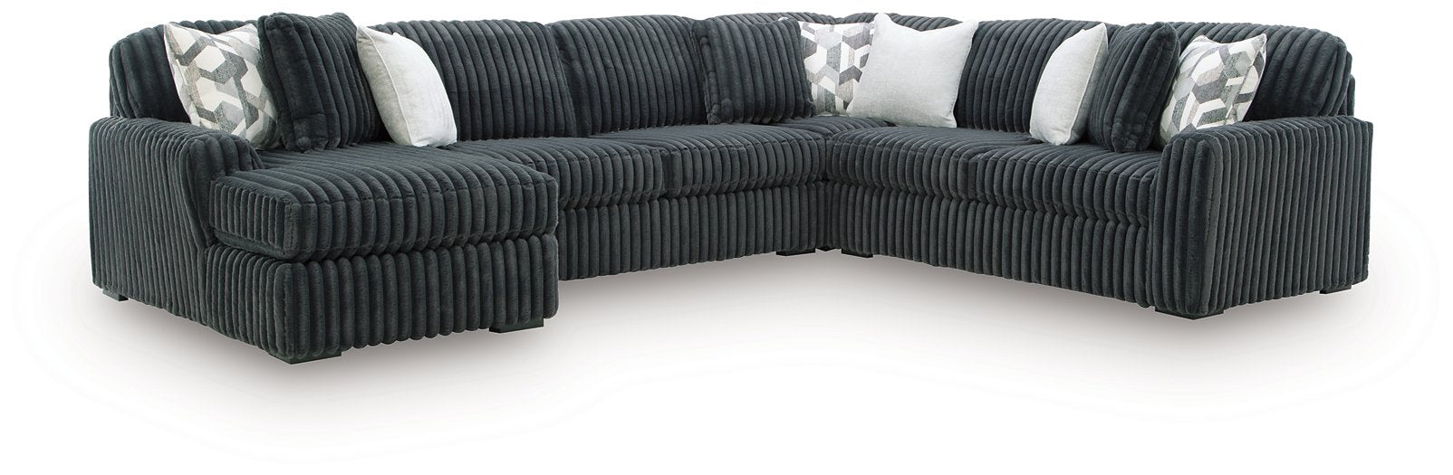 Midnight-Madness Sectional with Chaise - Inland Furniture (San Bernardino, CA)