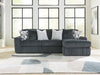 Midnight-Madness Sectional Sofa with Chaise - Inland Furniture (San Bernardino, CA)