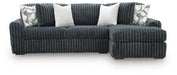 Midnight-Madness Sectional Sofa with Chaise - Inland Furniture (San Bernardino, CA)