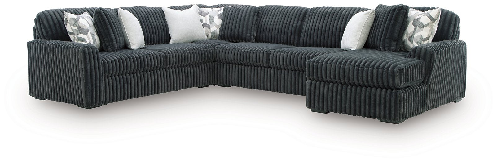 Midnight-Madness Sectional with Chaise - Inland Furniture (San Bernardino, CA)