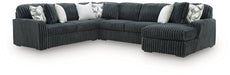 Midnight-Madness Sectional with Chaise - Inland Furniture (San Bernardino, CA)