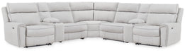 Social Pointe Reclining Sectional with Storage Consoles - Inland Furniture (San Bernardino, CA)