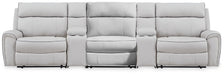 Social Pointe Reclining Sectional with Storage Consoles - Inland Furniture (San Bernardino, CA)