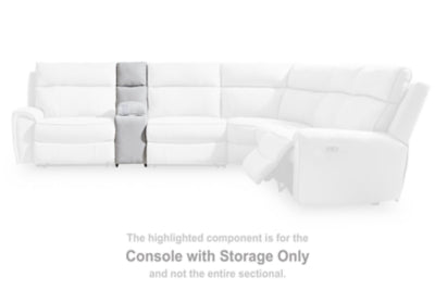 Social Pointe Reclining Sectional with Storage Consoles - Inland Furniture (San Bernardino, CA)