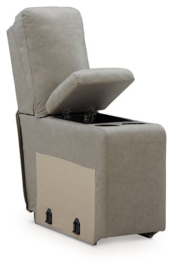 Narwhal Place Reclining Sectional with Storage Console - Inland Furniture (San Bernardino, CA)