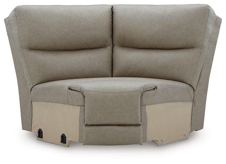 Narwhal Place Reclining Sectional with Storage Console - Inland Furniture (San Bernardino, CA)