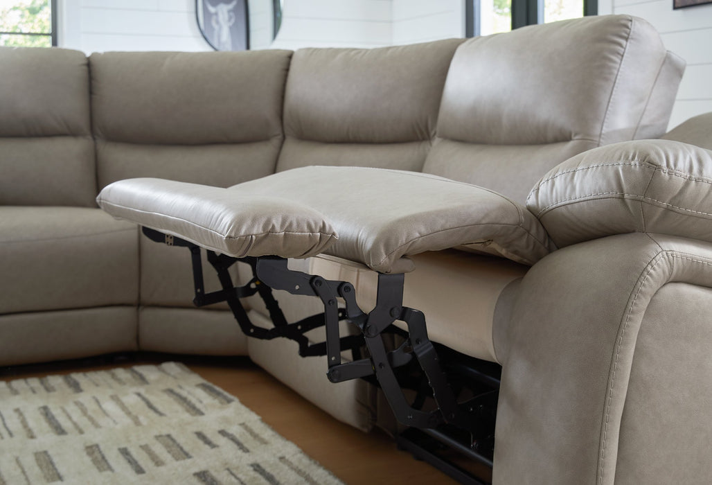 Narwhal Place Reclining Sectional with Storage Console - Inland Furniture (San Bernardino, CA)