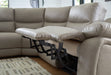 Narwhal Place Reclining Sectional with Storage Console - Inland Furniture (San Bernardino, CA)
