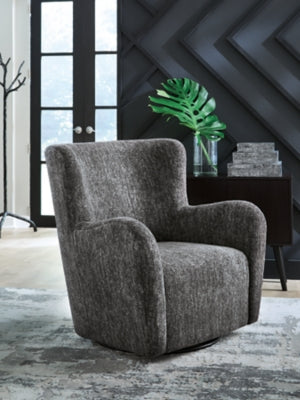 Rowenburg Swivel Glider Accent Chair - Inland Furniture (San Bernardino, CA)