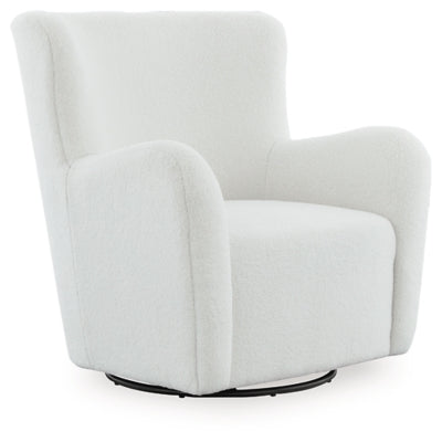Rowenburg Swivel Glider Accent Chair - Inland Furniture (San Bernardino, CA)