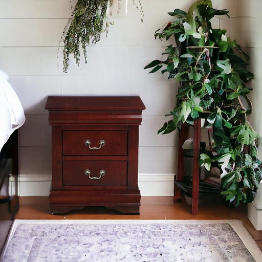 Louis Philippe Cherry Nightstand - Inland Furniture (San Bernardino, CA)