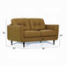 Radwan Camel Leather Loveseat - Inland Furniture (San Bernardino, CA)