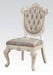 Acme Chantelle Side Chair in Rose Gold and Pearl White (Set of 2) 63542 - Inland Furniture (San Bernardino, CA)