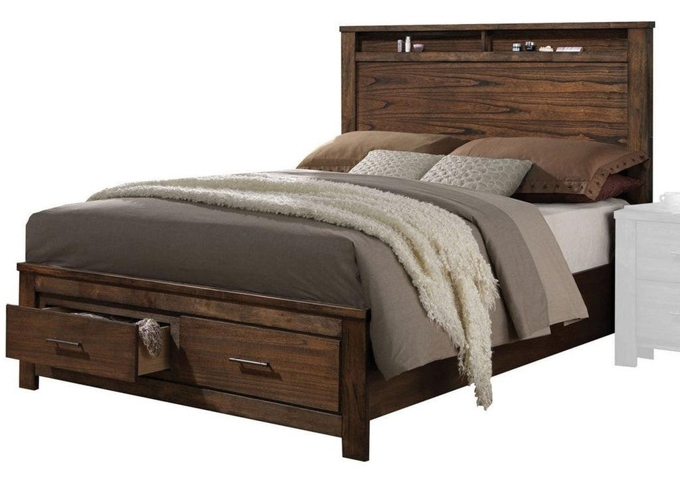 Acme Merrilee Queen Storage Bed in Oak 21680Q - Inland Furniture (San Bernardino, CA)