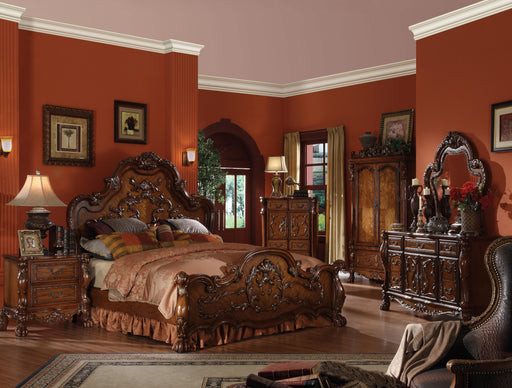 Dresden Cherry Oak Eastern King Bed - Inland Furniture (San Bernardino, CA)