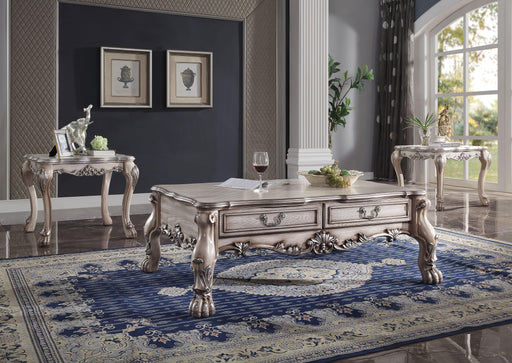 Dresden Vintage Bone White Coffee Table - Inland Furniture (San Bernardino, CA)