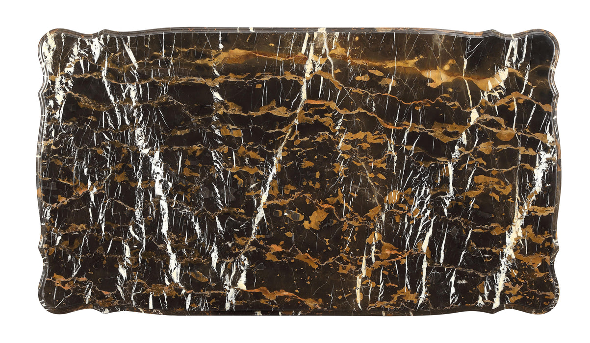 Forsythia Marble & Walnut Coffee Table - Inland Furniture (San Bernardino, CA)