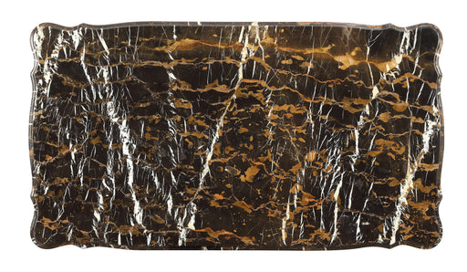 Forsythia Marble & Walnut Coffee Table - Inland Furniture (San Bernardino, CA)