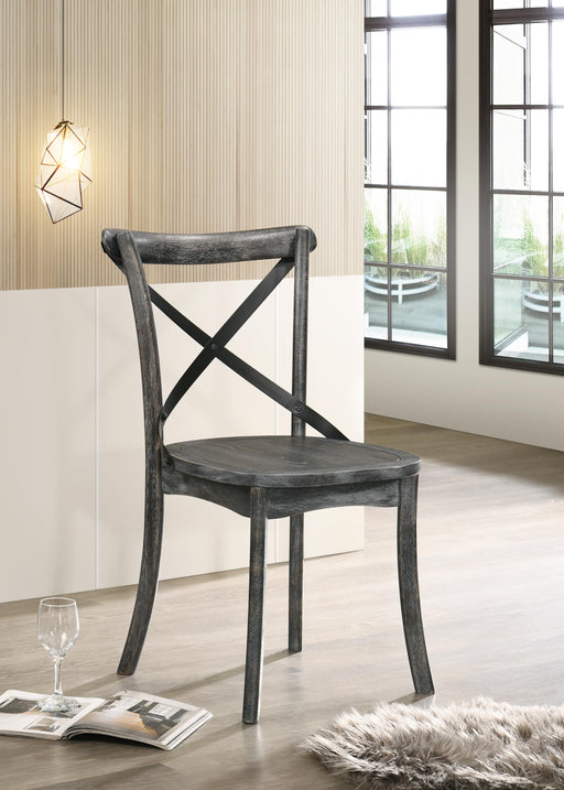 Kendric Rustic Gray Side Chair - Inland Furniture (San Bernardino, CA)