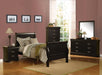 Louis Philippe III Black Twin Bed - Inland Furniture (San Bernardino, CA)