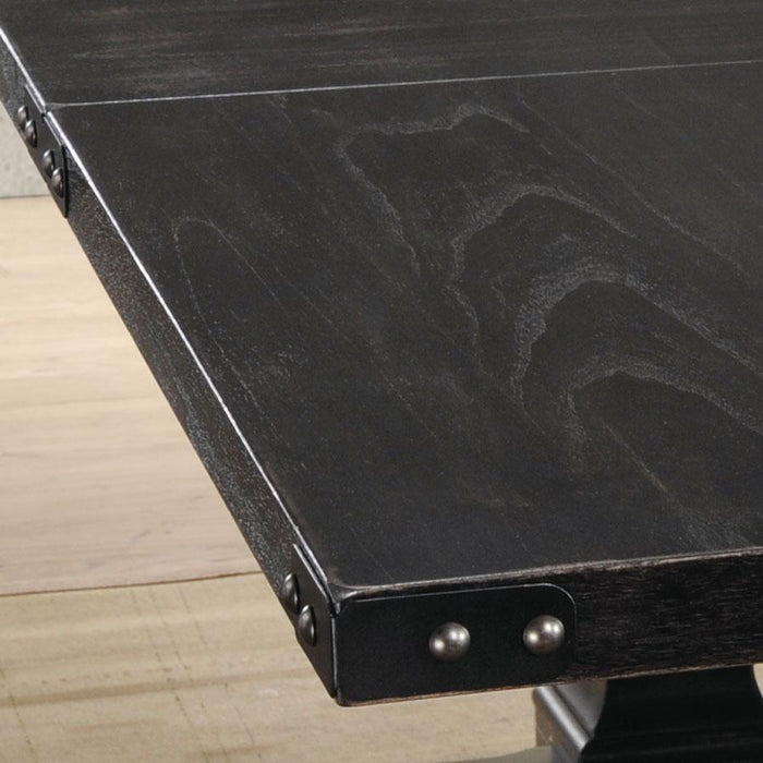 Morland Vintage Black Dining Table - Inland Furniture (San Bernardino, CA)