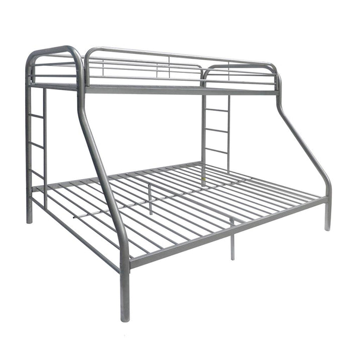 Tritan Silver Bunk Bed (Twin/Full) - Inland Furniture (San Bernardino, CA)