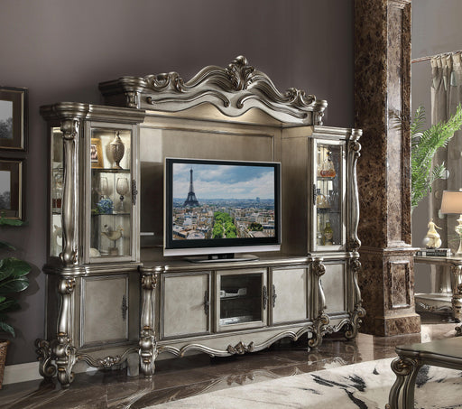 Versailles Antique Platinum TV Stand - Inland Furniture (San Bernardino, CA)