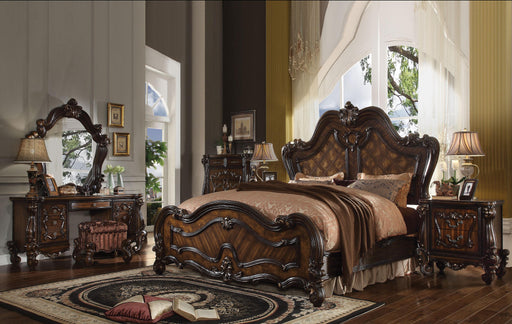 Versailles Cherry Oak Queen Bed - Inland Furniture (San Bernardino, CA)