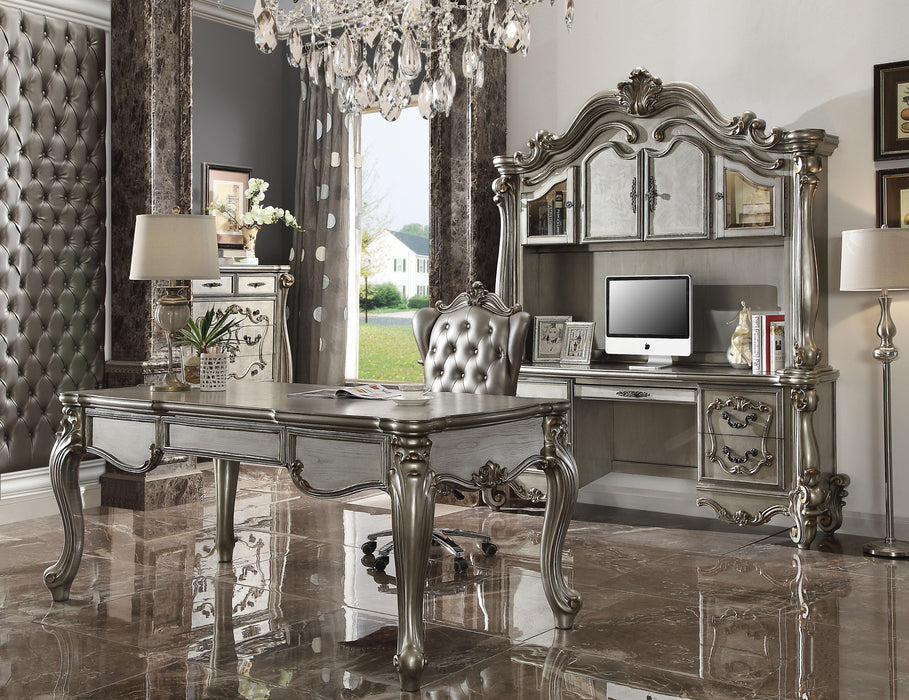 Versailles Antique Platinum Desk - Inland Furniture (San Bernardino, CA)