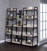 Wendral Natural & Black Bookshelf (5-Tier, 23"L) - Inland Furniture (San Bernardino, CA)