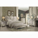Versailles Ivory Velvet & Bone White Eastern King Bed - Inland Furniture (San Bernardino, CA)
