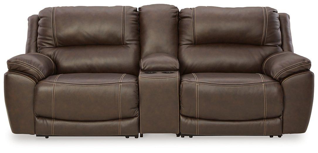 Dunleith Power Reclining Loveseat with Console - Inland Furniture (San Bernardino, CA)