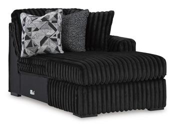 Midnight-Madness Sectional with Chaise - Inland Furniture (San Bernardino, CA)