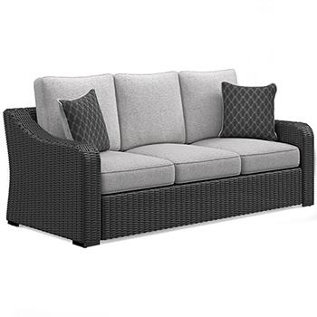 Beachcroft Outdoor Sofa with Cushion - Inland Furniture (San Bernardino, CA)