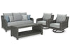 Elite Park Outdoor Sofa, Lounge Chairs and Cocktail Table - Inland Furniture (San Bernardino, CA)