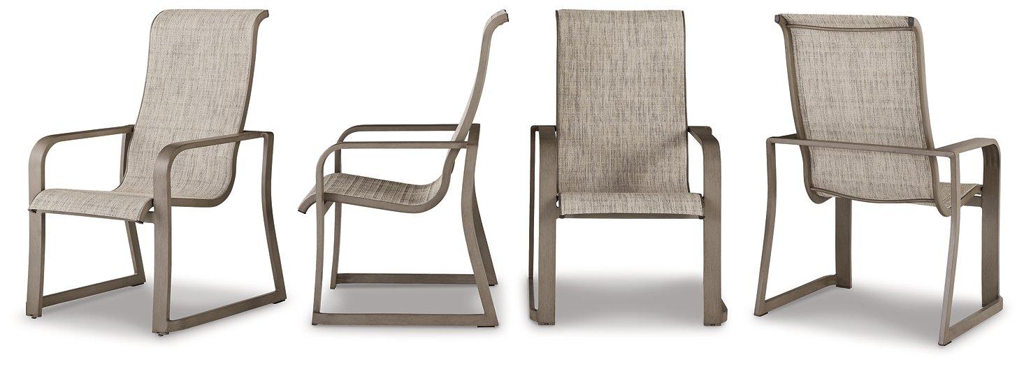 Beach Front Sling Arm Chair (Set of 4) - Inland Furniture (San Bernardino, CA)