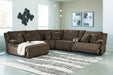 Top Tier Reclining Sectional with Chaise - Inland Furniture (San Bernardino, CA)