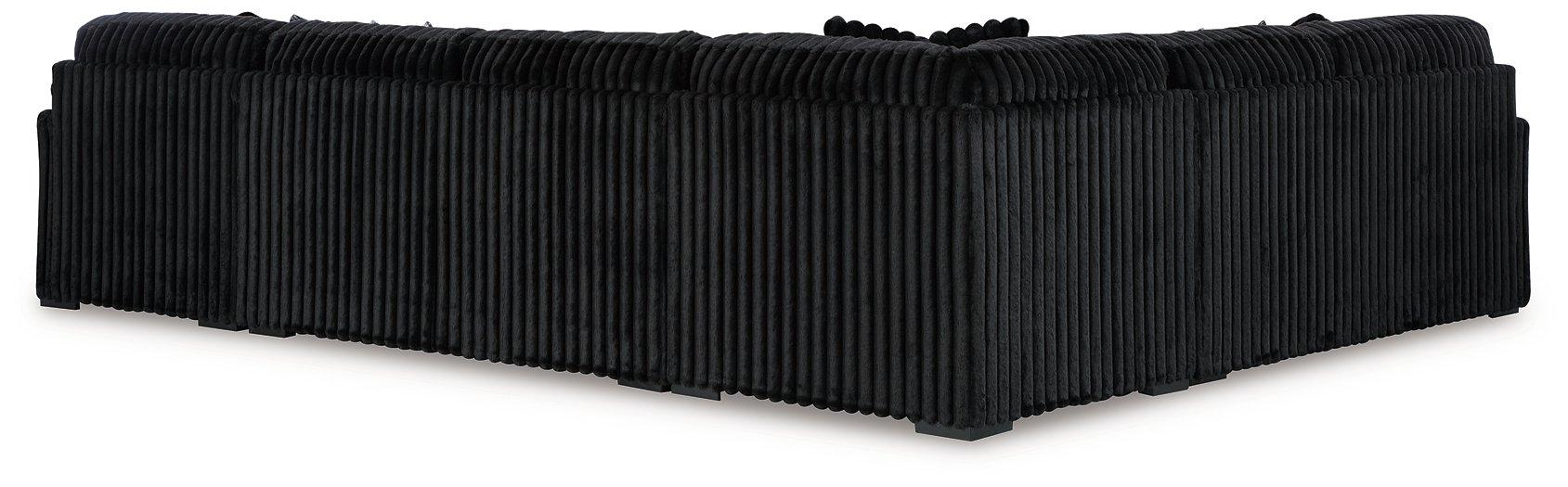 Midnight-Madness Sectional with Chaise - Inland Furniture (San Bernardino, CA)