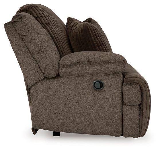 Top Tier Reclining Sectional with Chaise - Inland Furniture (San Bernardino, CA)