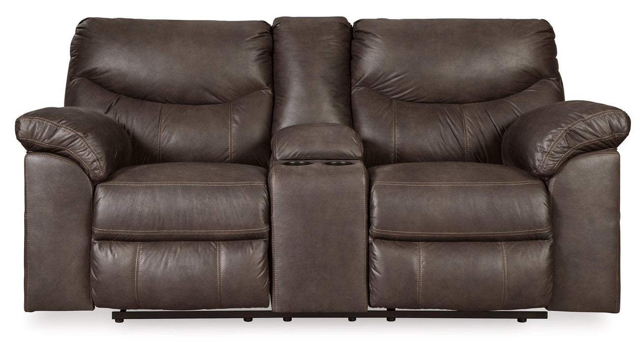 Boxberg Reclining Loveseat with Console - Inland Furniture (San Bernardino, CA)