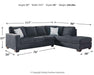 Altari 2-Piece Sectional with Chaise - Inland Furniture (San Bernardino, CA)